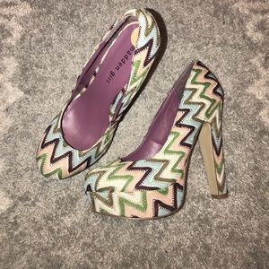 Madden Girl zig zag pumps